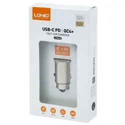 شارژر فندکی فست شارژ 2 پورت الدینیو  LDNIO C506Q QC4 PD3 30W