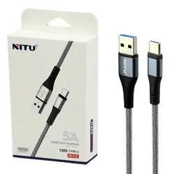 کابل USB به Type-C نیتو NITU NC122 طول 1.2 متر 5 آمپر