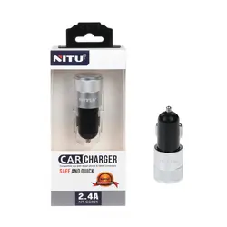 شارژر فندکی 2 پورت نیتو  NITU NT-CC805