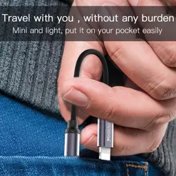 مبدل Aux لایتنینگ یسیدو YESIDO YAU21 طول 5.5 سانتیمتر