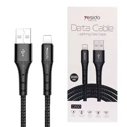 کابل USB به لایتنینگ یسیدو YESIDO CA50 طول 2 متر 2.4 آمپر