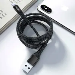 کابل USB به لایتنینگ یسیدو YESIDO CA50 طول 2 متر 2.4 آمپر