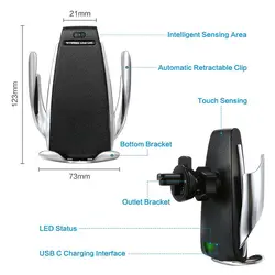 پایه نگهدارنده و شارژر بی سیم گوشی موبایل مدل S5