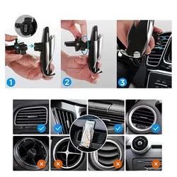پایه نگهدارنده و شارژر بی سیم گوشی موبایل مدل S5