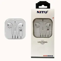 هندزفری سیم دار لایتنینگ نیتو NITU NT-H9