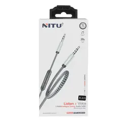 کابل Aux میکروفون دار نیتو NITU NT-AUX14 طول 1.5 متر