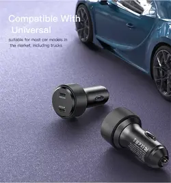 شارژر فندکی فست شارژ 2 پورت یسیدو YESIDO Y48 QC3 PD3 60W