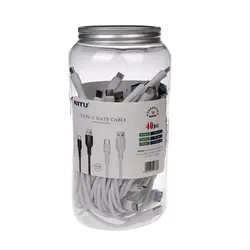 کابل دبه ای تایپ سی فست شارژ نیتو NITU NC251 25cm بسته 40 عددی