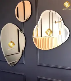 آینه کریستال مدل سنگی سه تیکه