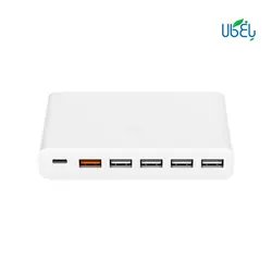 هاب شارژی 6 پورت USB شیائومی مدل Xiaomi Multiple Hub CDQ60W