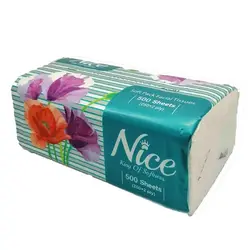 دستمال کاغذی 500 برگ نایس (250 برگ دولایه)