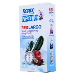 کاندوم کدکس تاخیری مدل Red largo بسته 12 عددی