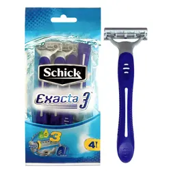 خودتراش مردانه 3 لبه شیک مدل اگزکتا 4 عددی