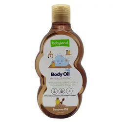 روغن نرم کننده پوست بچه حاوی روغن کنجد و ویتامین E بیبی لند 200 میل