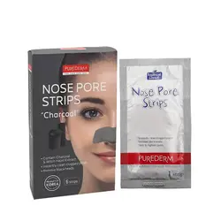 ماسک بینی پیوردرم حاوی زغال چوب بسته 6 عددی