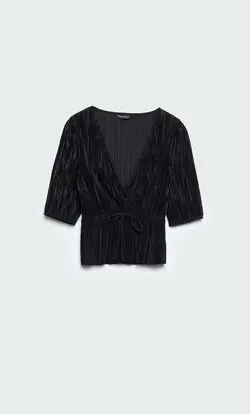 خرید بلوز پلیسه زنانه استرادیواریوس کد 231657 | بانی استایل