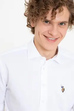 خرید پیراهن آستین بلند مردانه یو اس پولو کد 229754 | بانی استایل