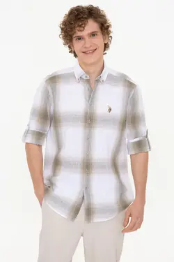 خرید پیراهن آستین بلند مردانه یو اس پولو کد 229753 | بانی استایل