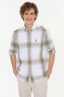 خرید پیراهن آستین بلند مردانه یو اس پولو کد 229753 | بانی استایل