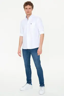 خرید پیراهن آستین بلند مردانه یو اس پولو کد 229741 | بانی استایل