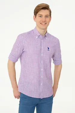 خرید پیراهن راه راه مردانه یو اس پولو کد 229738 | بانی استایل