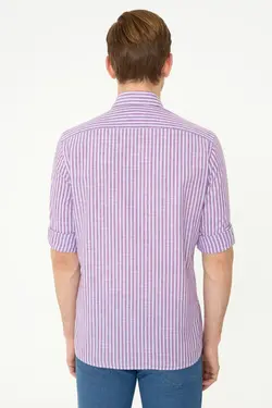 خرید پیراهن راه راه مردانه یو اس پولو کد 229738 | بانی استایل