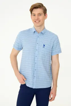 خرید پیراهن آستین کوتاه مردانه یو اس پولو کد 229722 | بانی استایل