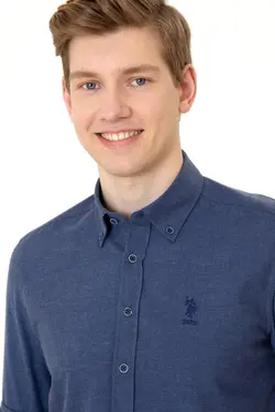 خرید پیراهن آستین بلند مردانه یو اس پولو کد 229710 | بانی استایل