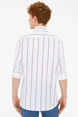 خرید پیراهن راه راه مردانه یو اس پولو کد 229084 | بانی استایل