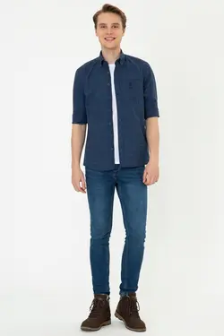 خرید پیراهن چهارخانه مردانه یو اس پولو کد 229097 | بانی استایل