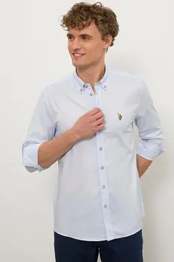 خرید پیراهن آستین بلند مردانه یو اس پولو کد 229103 | بانی استایل