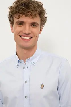 خرید پیراهن آستین بلند مردانه یو اس پولو کد 229103 | بانی استایل