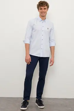 خرید پیراهن آستین بلند مردانه یو اس پولو کد 229103 | بانی استایل