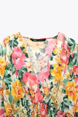 خرید بلوز گل دار زنانه زارا کد 227275 | بانی استایل