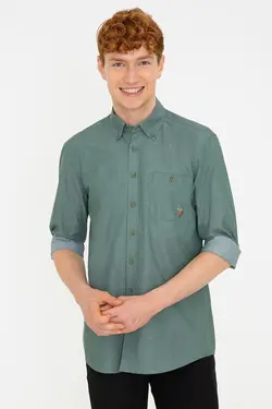 خرید پیراهن آستین بلند مردانه یو اس پولو کد 229081 | بانی استایل