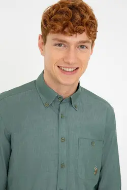 خرید پیراهن آستین بلند مردانه یو اس پولو کد 229081 | بانی استایل