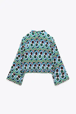 خرید بلوز طرح دار زنانه زارا کد 227863 | بانی استایل