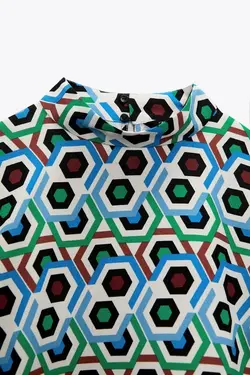 خرید بلوز طرح دار زنانه زارا کد 227863 | بانی استایل