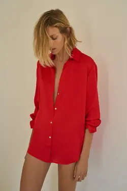 خرید شومیز آستین بلند ساتن زنانه زارا کد 227860 | بانی استایل