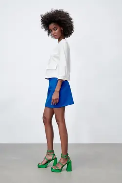 خرید بلوز آستین سه ربع زنانه زارا کد 227862 | بانی استایل