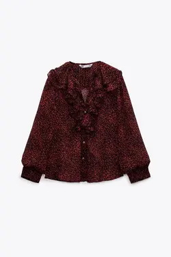 خرید بلوز طرح دار زنانه زارا کد 227231 | بانی استایل