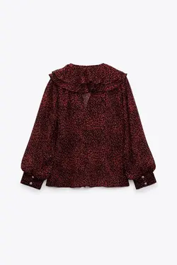 خرید بلوز طرح دار زنانه زارا کد 227231 | بانی استایل