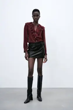 خرید بلوز طرح دار زنانه زارا کد 227231 | بانی استایل