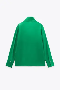 خرید بلوز یقه پاپیونی زنانه زارا کد 227236 | بانی استایل