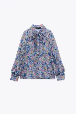 خرید بلوز طرح دار زنانه زارا کد 227038 | بانی استایل