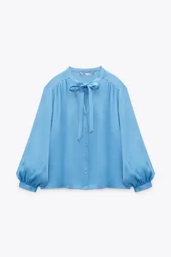 خرید بلوز ساتن زنانه زارا کد 227852 | بانی استایل