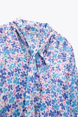 خرید بلوز گل دار زنانه زارا کد 227851 | بانی استایل