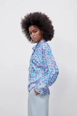 خرید بلوز گل دار زنانه زارا کد 227851 | بانی استایل