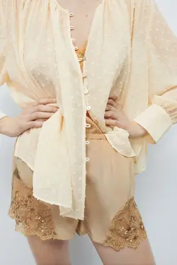 خرید بلوز توری زنانه زارا کد 226193 | بانی استایل