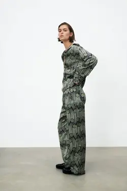 خرید بلوز طرح دار زنانه زارا کد 226196 | بانی استایل